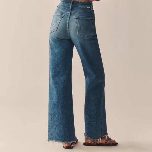 Mother The Maven High Rise Wide Leg Jeans, Bitchn - Picture 3 of 9